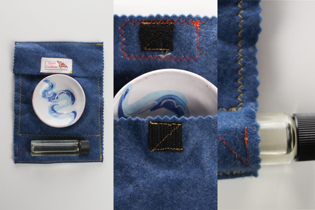 The included bag and drip-resistant bottle make this a portable set. Tuck it in your bag with your visitation communion set and your Bible and you are all set!