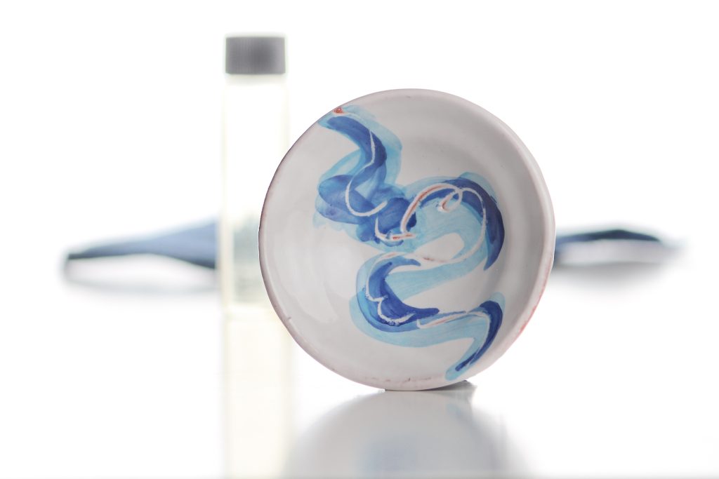 Bowls are approximately 3 inches in diameter, and come in a felt bag with a bottle of anointing oil.