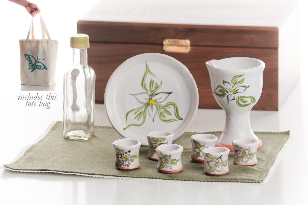 A complete portable communion kit: