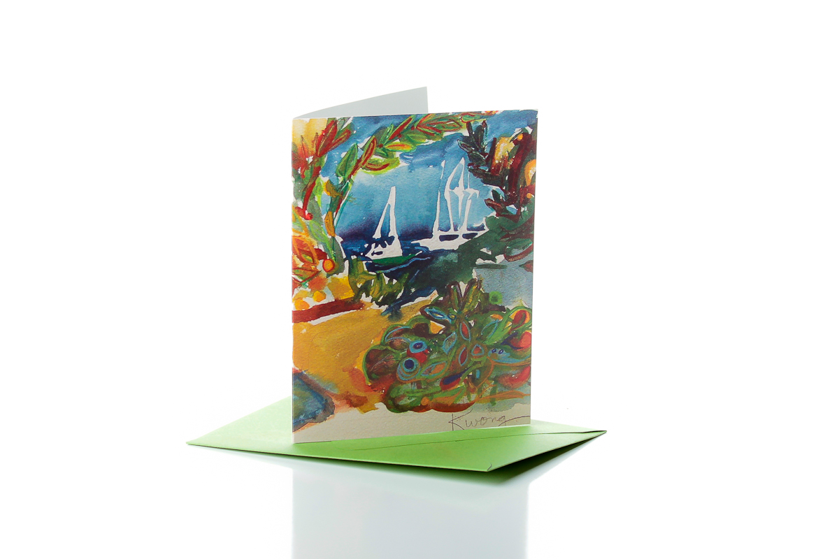 Watercolor all-occasion cards for pastors - Stroll by the Sea